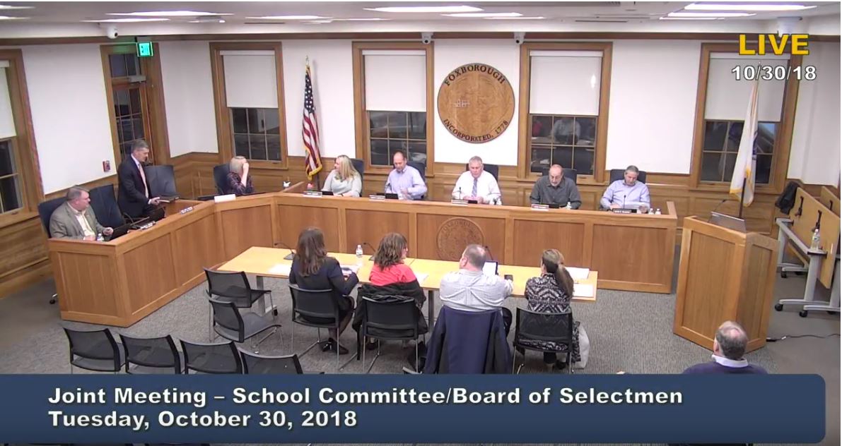 10/30/18 Joint Board of Selectmen/School Committee Meeting